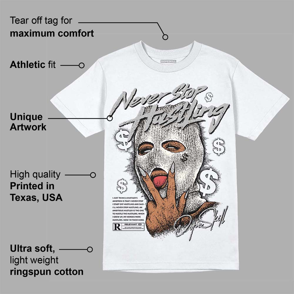 Off Noir 3s superstreetwear T-Shirt Never Stop Hustling Graphic