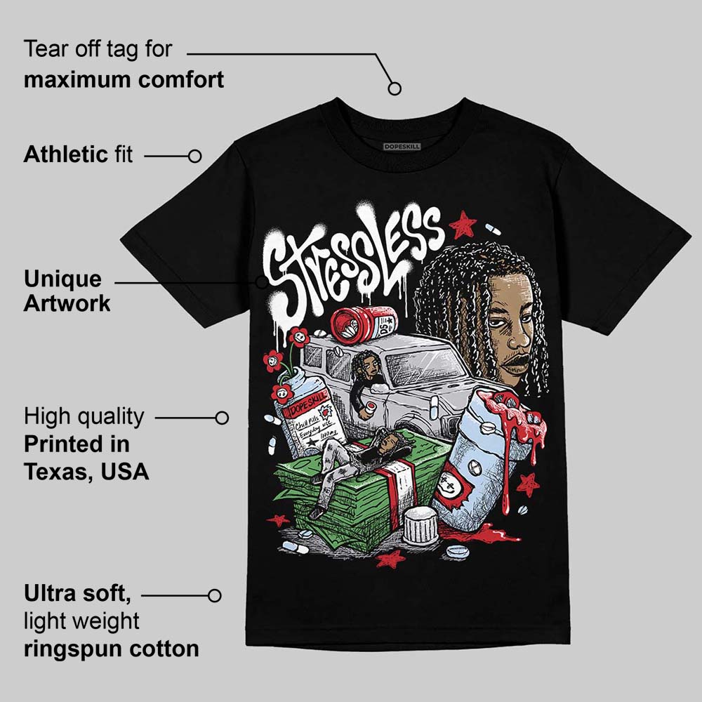 Black Metallic Reimagined 5s superstreetwear T-Shirt Stressless Graphic