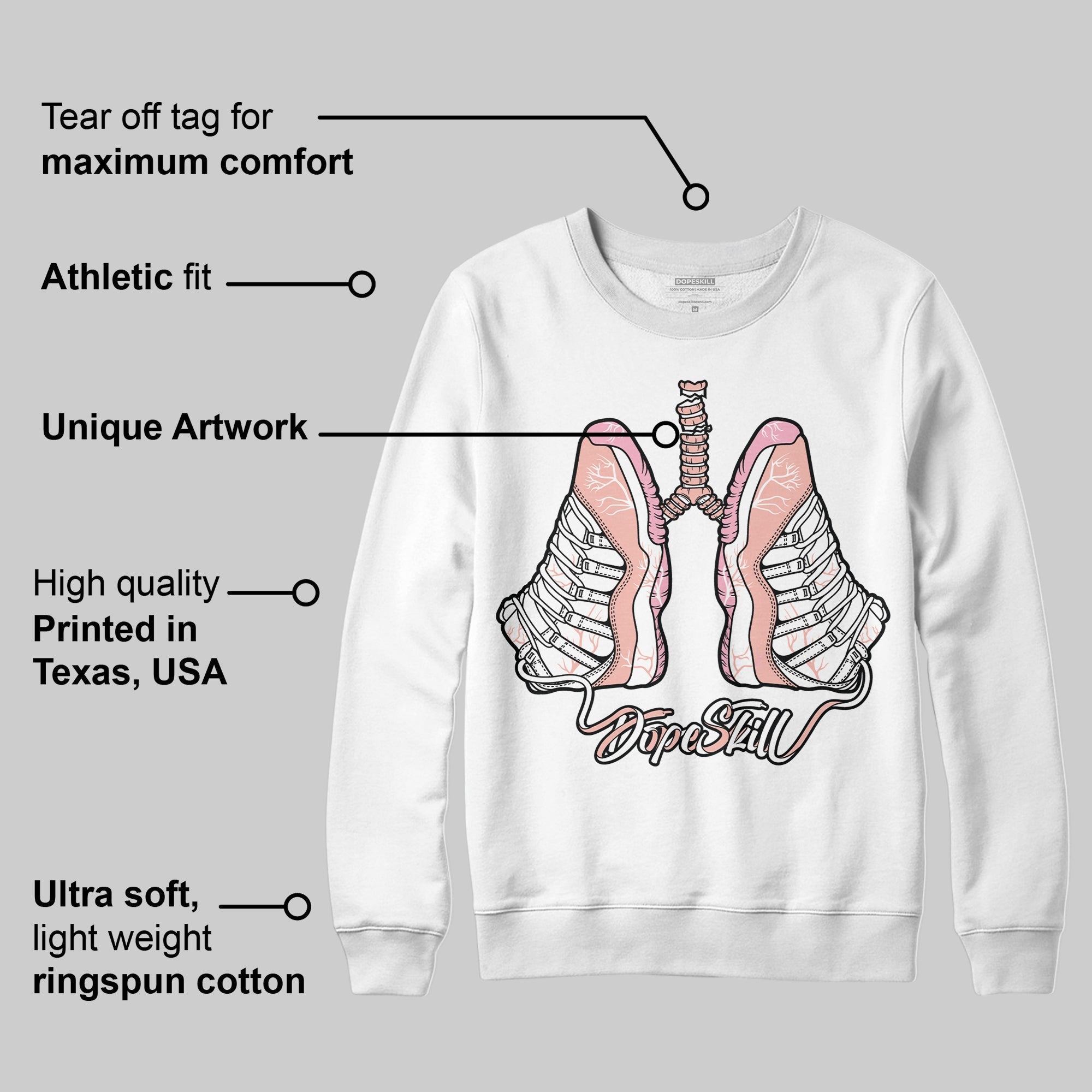 Legend Pink 11s superstreetwear Sweatshirt Breathe Graphic