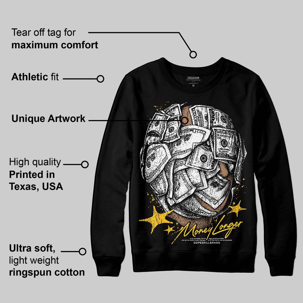 Yellow Collection superstreetwear Sweatshirt Money Longer Graphic