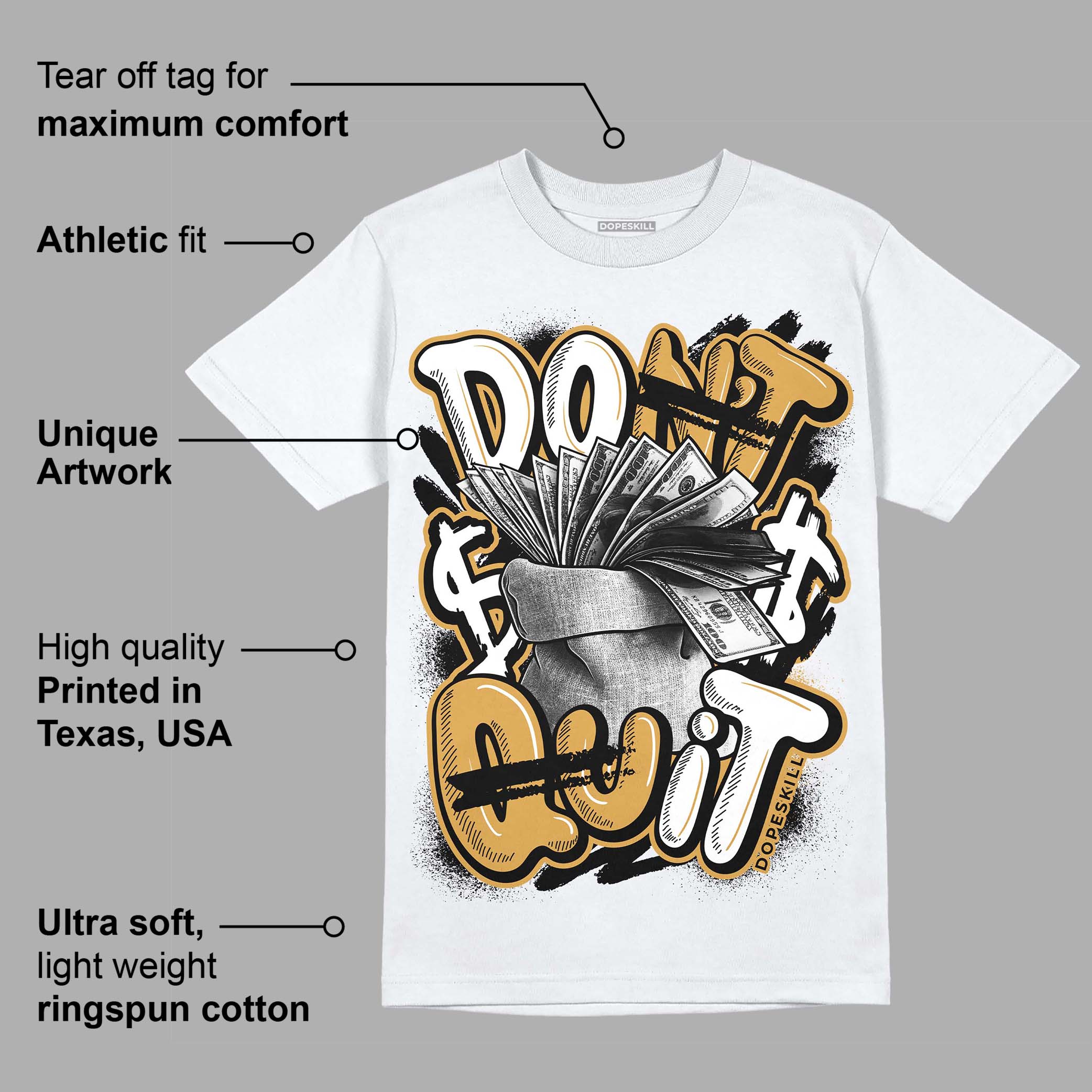 Gratitude 11s superstreetwear T-Shirt Don't Quit Graphic