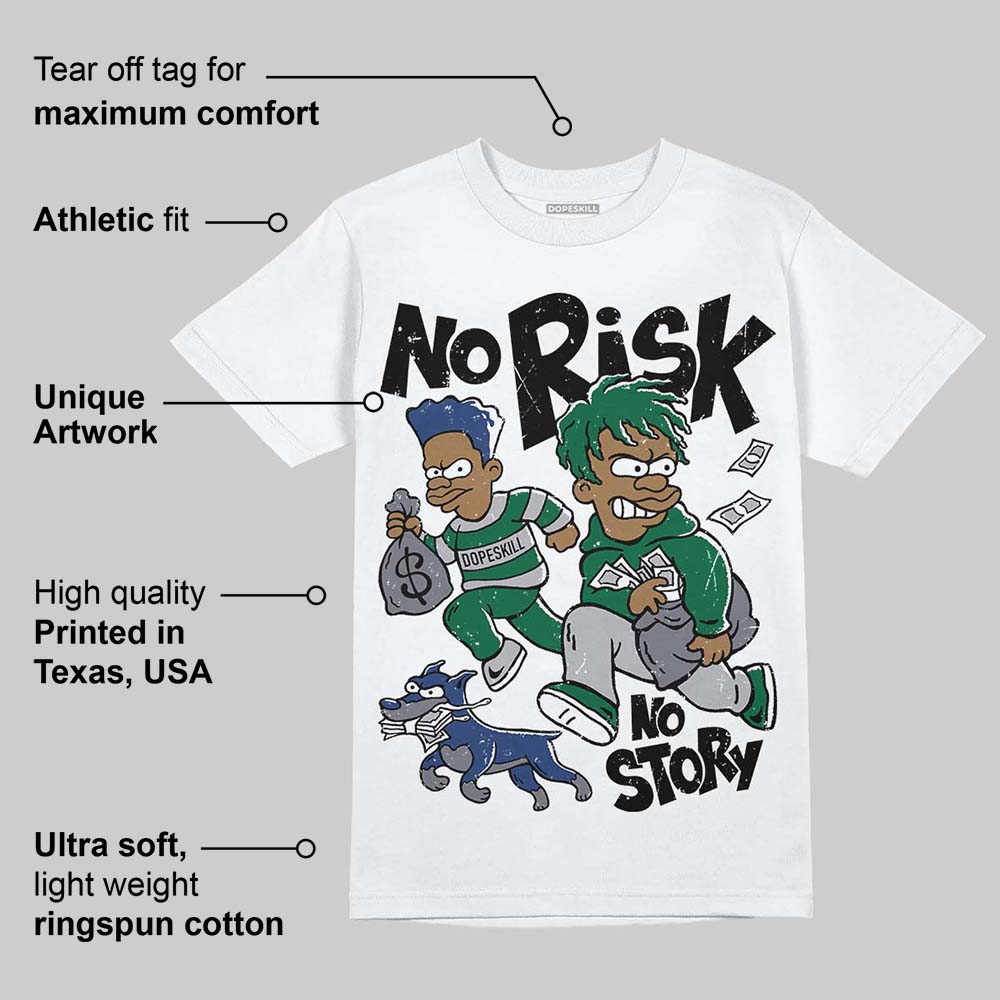 GT-2160 Shamrock Green superstreetwear T-Shirt No Risk No Story Graphic