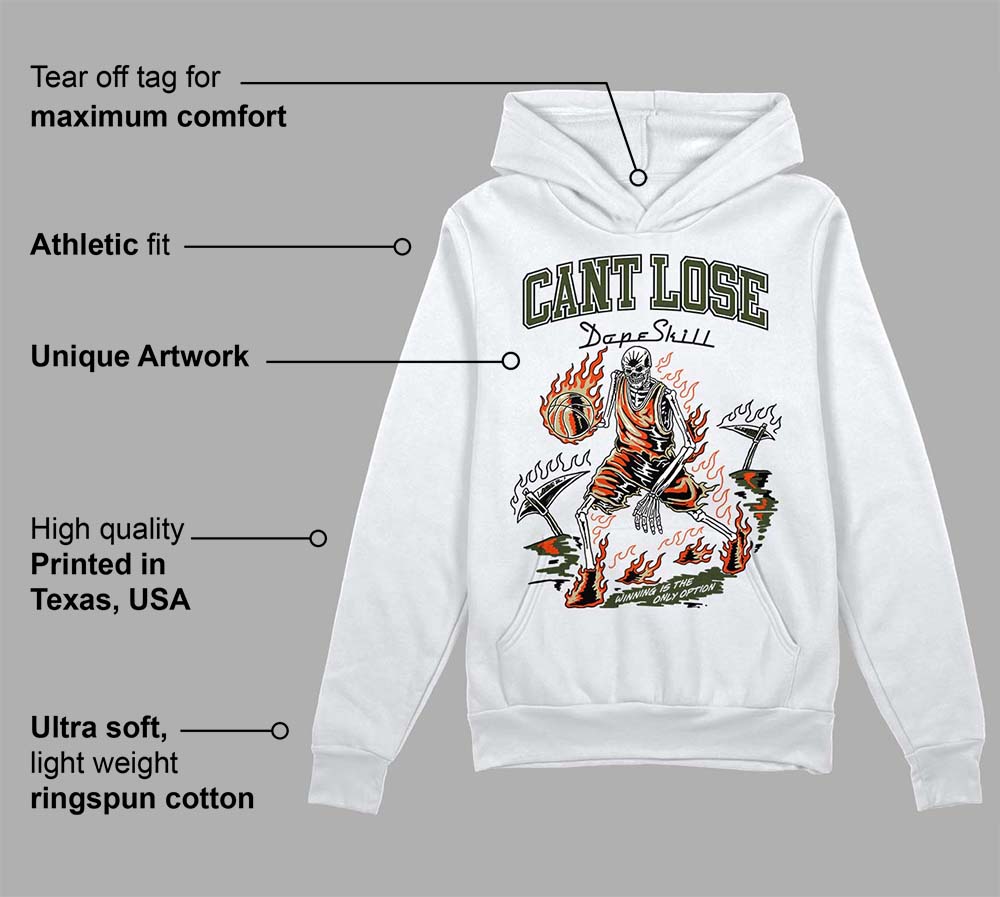 Olive Collection superstreetwear Hoodie Sweatshirt Cant Lose Graphic