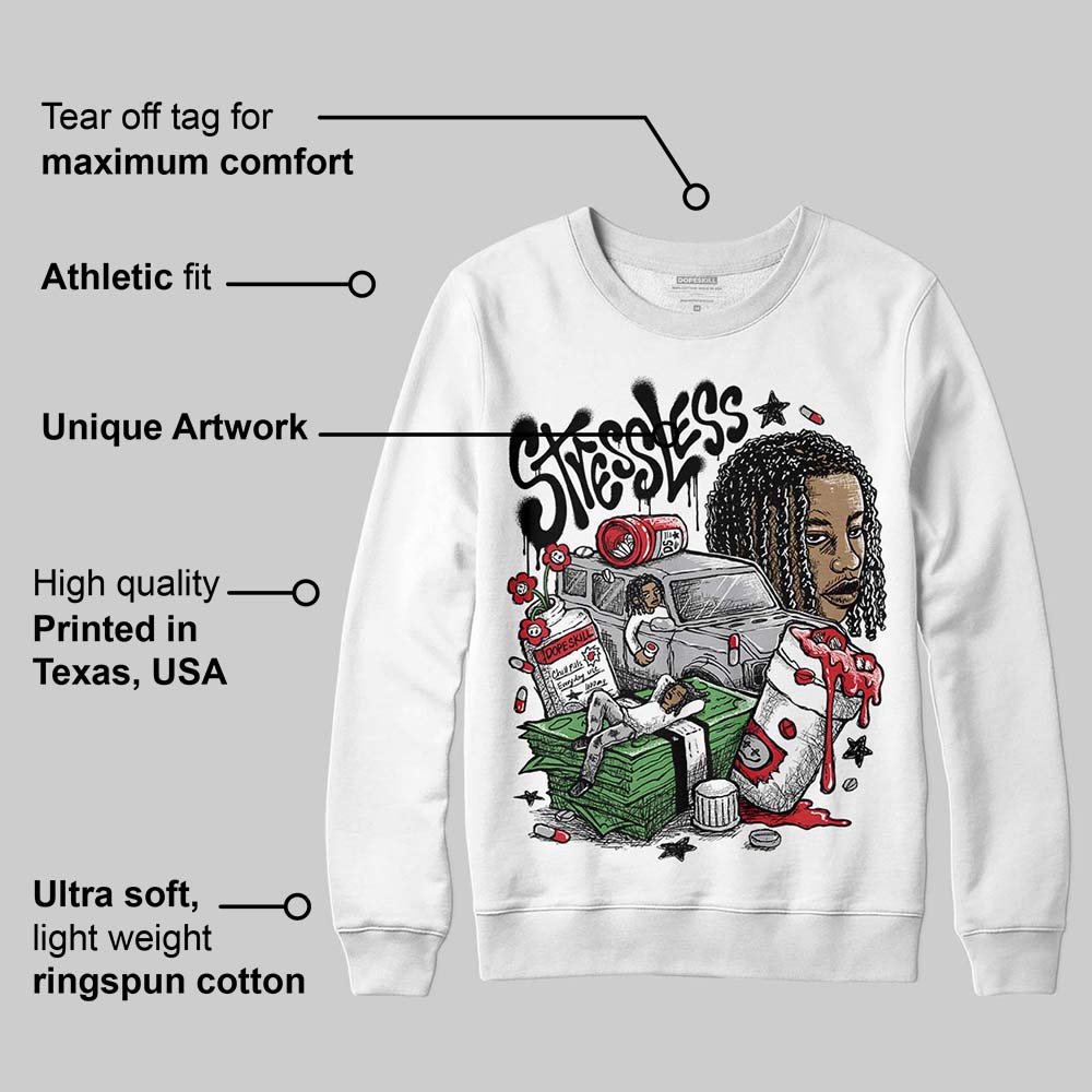 White Cement 4s superstreetwear Sweatshirt Stressless Graphic