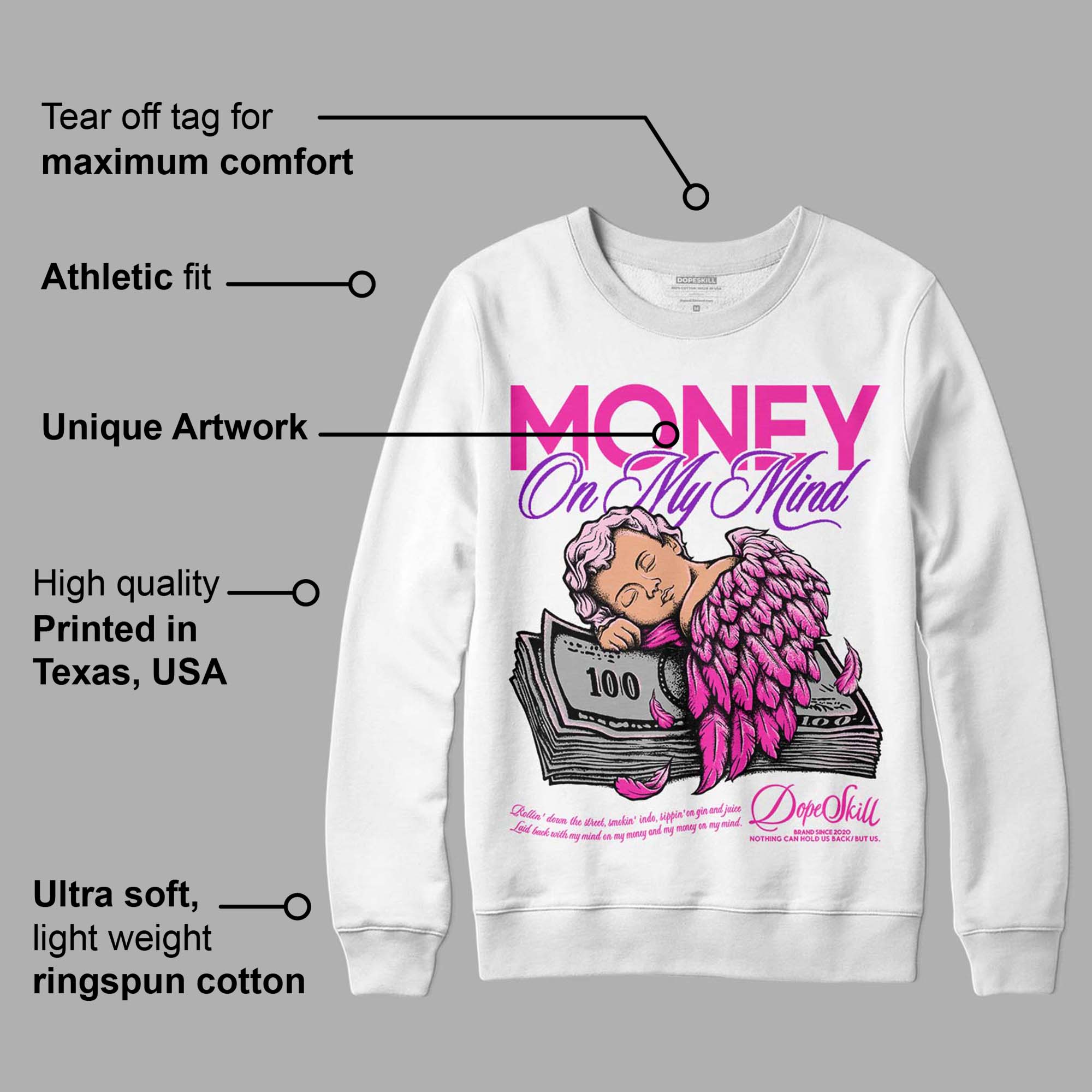 Triple Pink Dunk Low superstreetwear Sweatshirt MOMM Graphic
