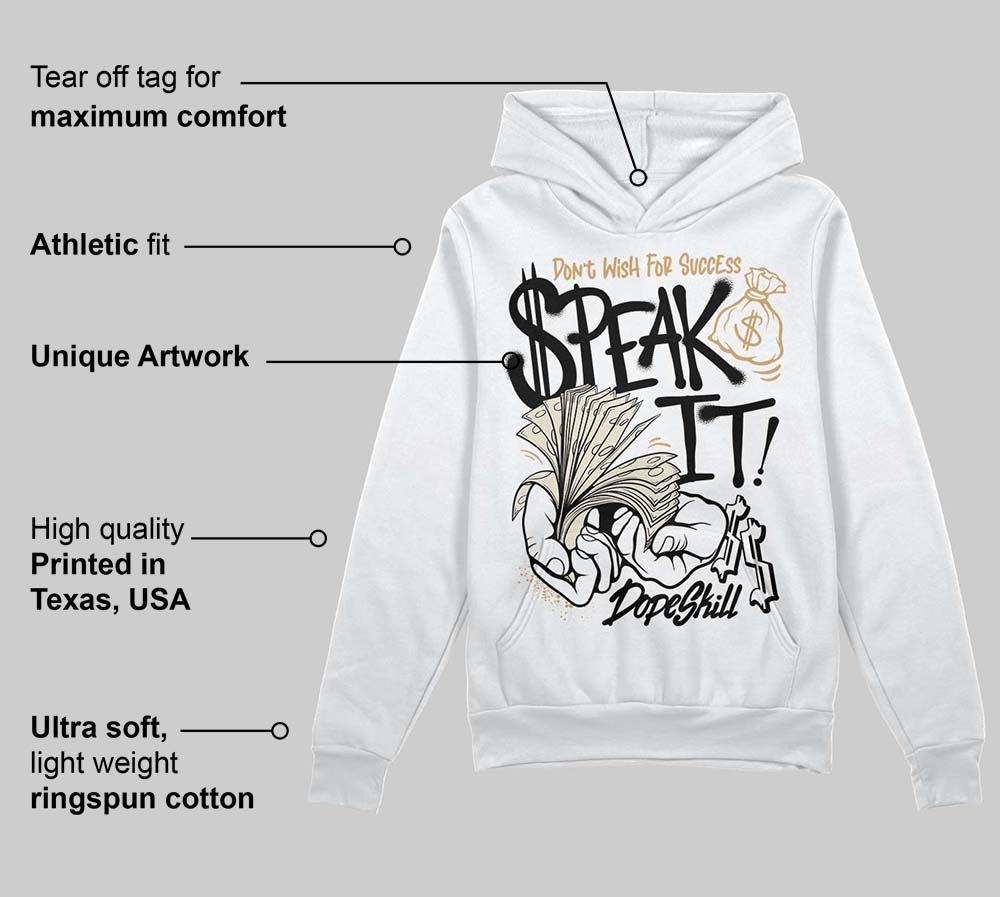 Reverse Metallic 5s superstreetwear Hoodie Sweatshirt Speak It Graphic