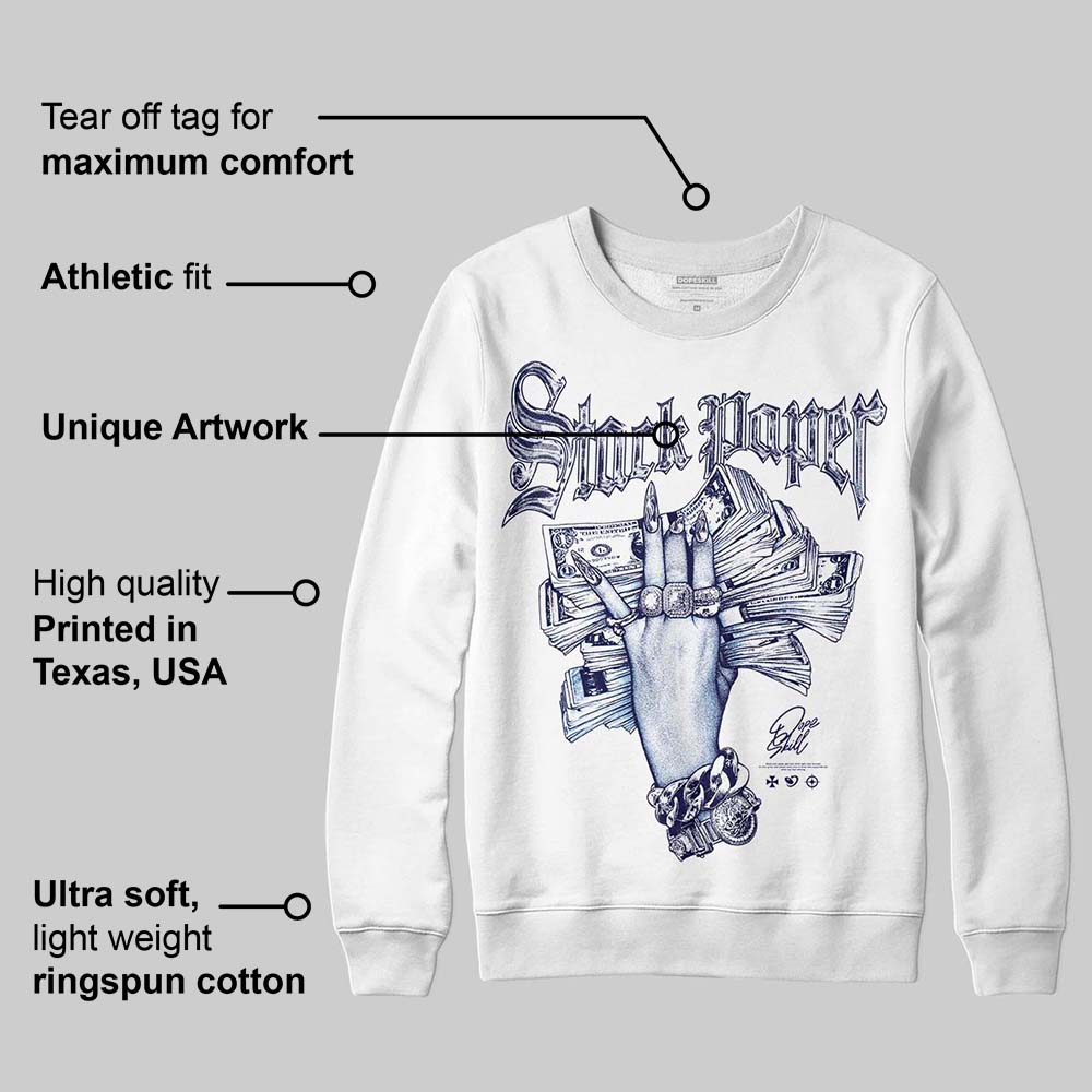 University Blue Collection superstreetwear Sweatshirt Stack Paper Graphic