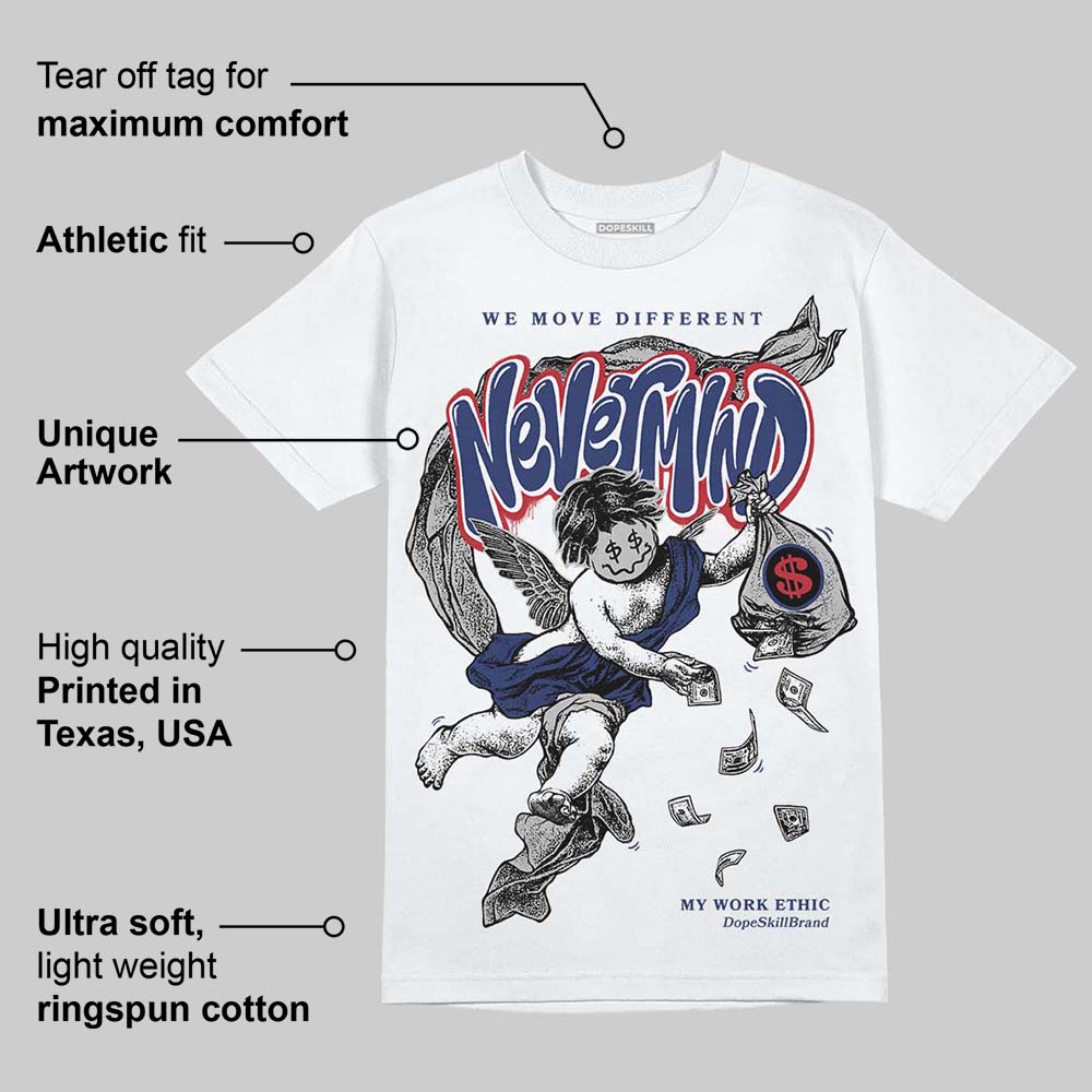 Rare Air Deep Royal Blue 1s superstreetwear T-Shirt Nevermind Graphic