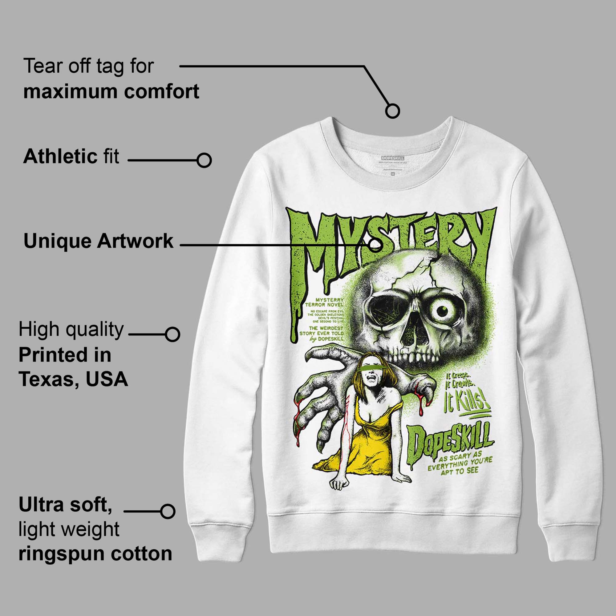 Dunk 'Chlorophyll' superstreetwear Sweatshirt Mystery Ghostly Grasp Graphic
