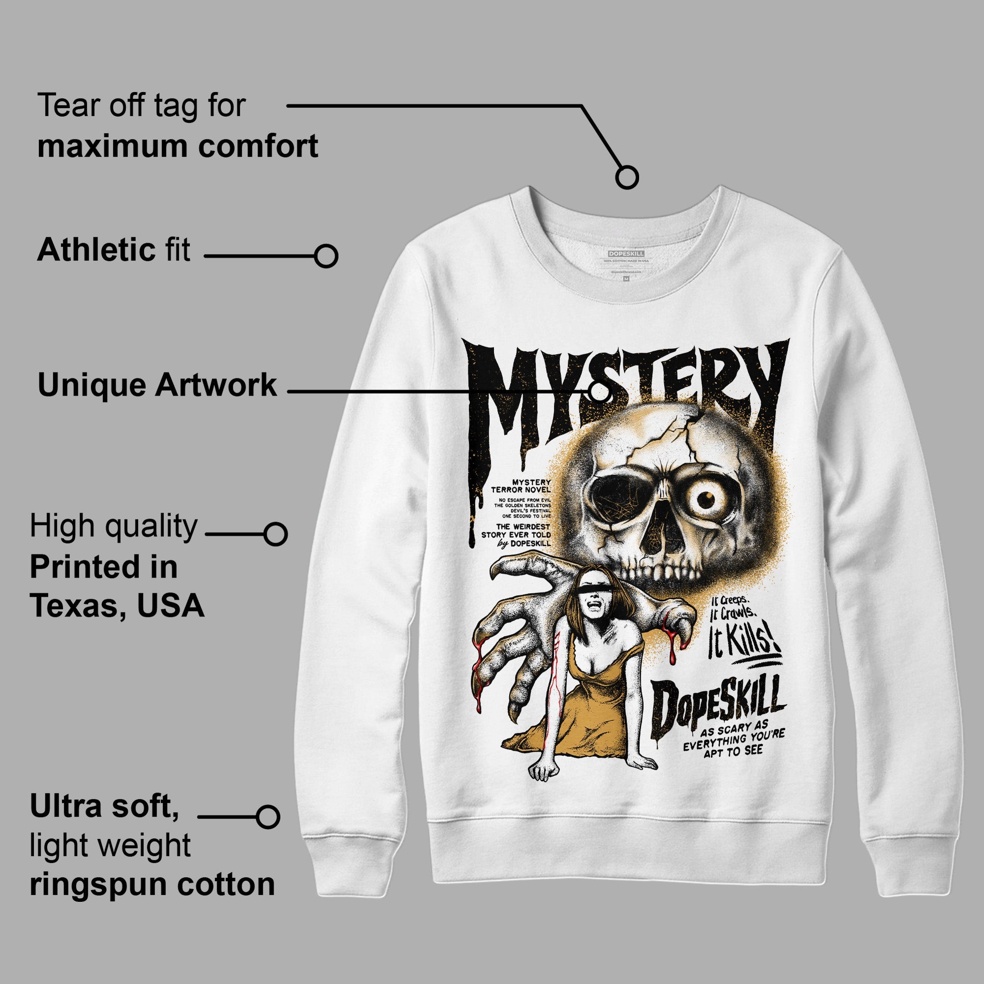 Gratitude 11s superstreetwear Sweatshirt Mystery Ghostly Grasp Graphic