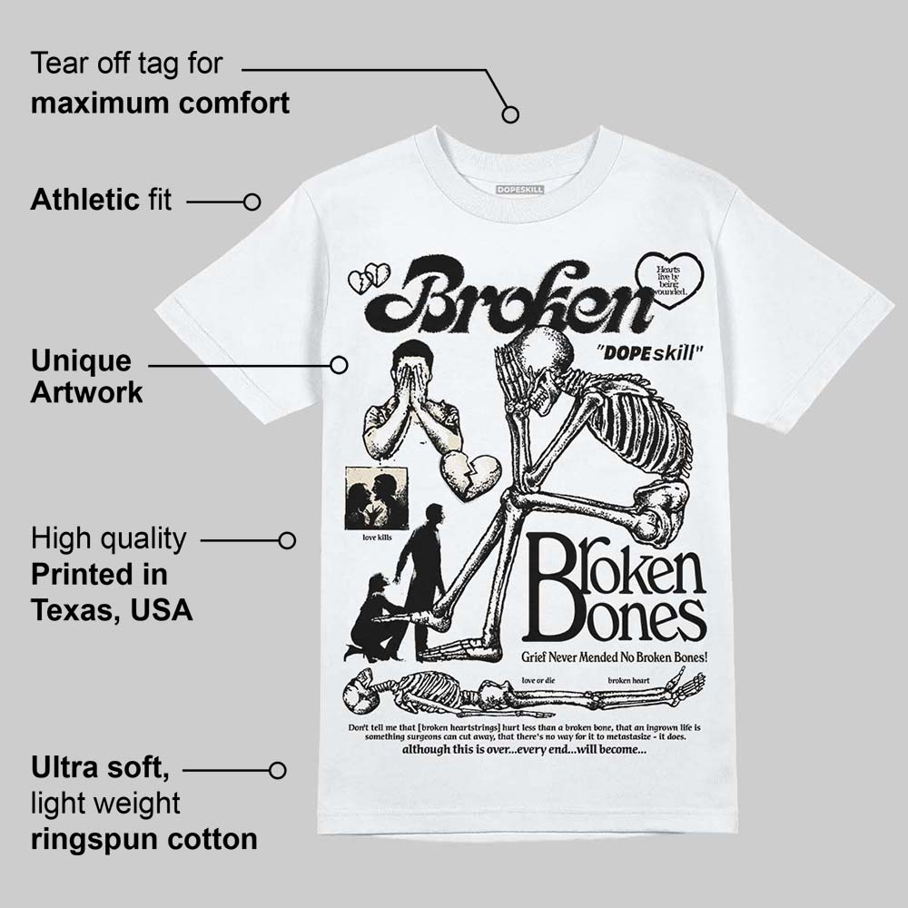 Reverse Metallic 5s superstreetwear T-Shirt Broken Bones Graphic