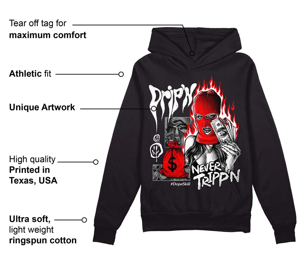Black and White Collection superstreetwear Hoodie Sweatshirt Drip'n Never Tripp'n Graphic