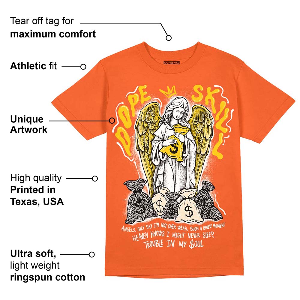 Georgia Peach 3s superstreetwear Orange T-shirt Angels Graphic