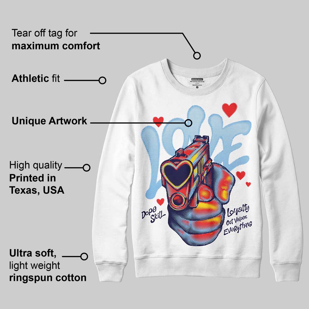 University Blue Collection superstreetwear Sweatshirt Love Shot Graphic