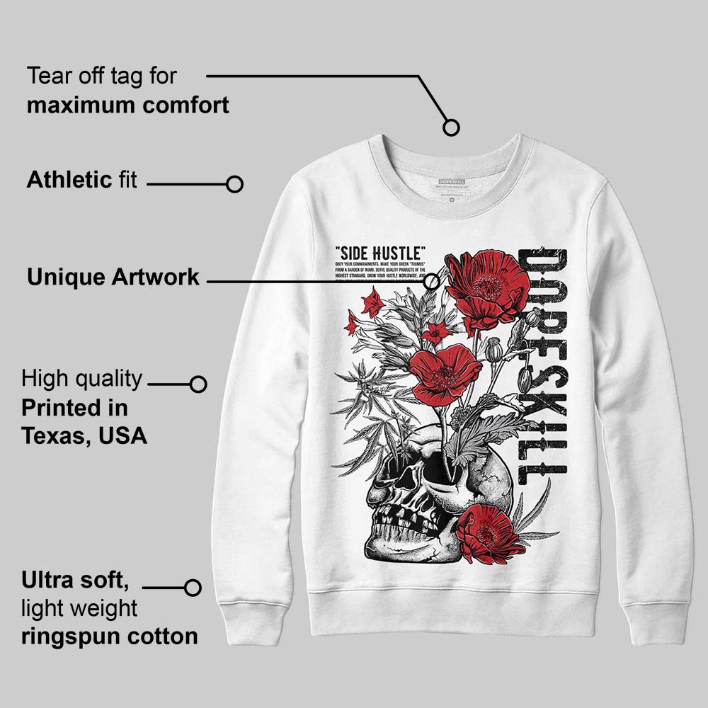 White Cement 4s superstreetwear Sweatshirt Side Hustle Graphic