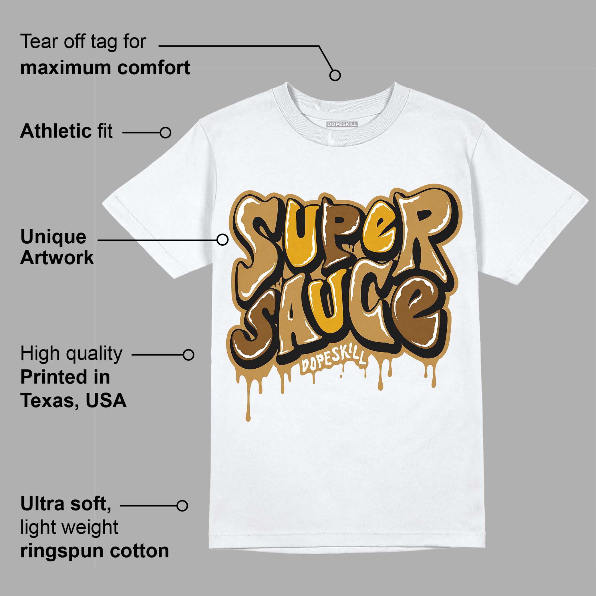 Wheat 13s superstreetwear T-Shirt Super Sauce Graphic