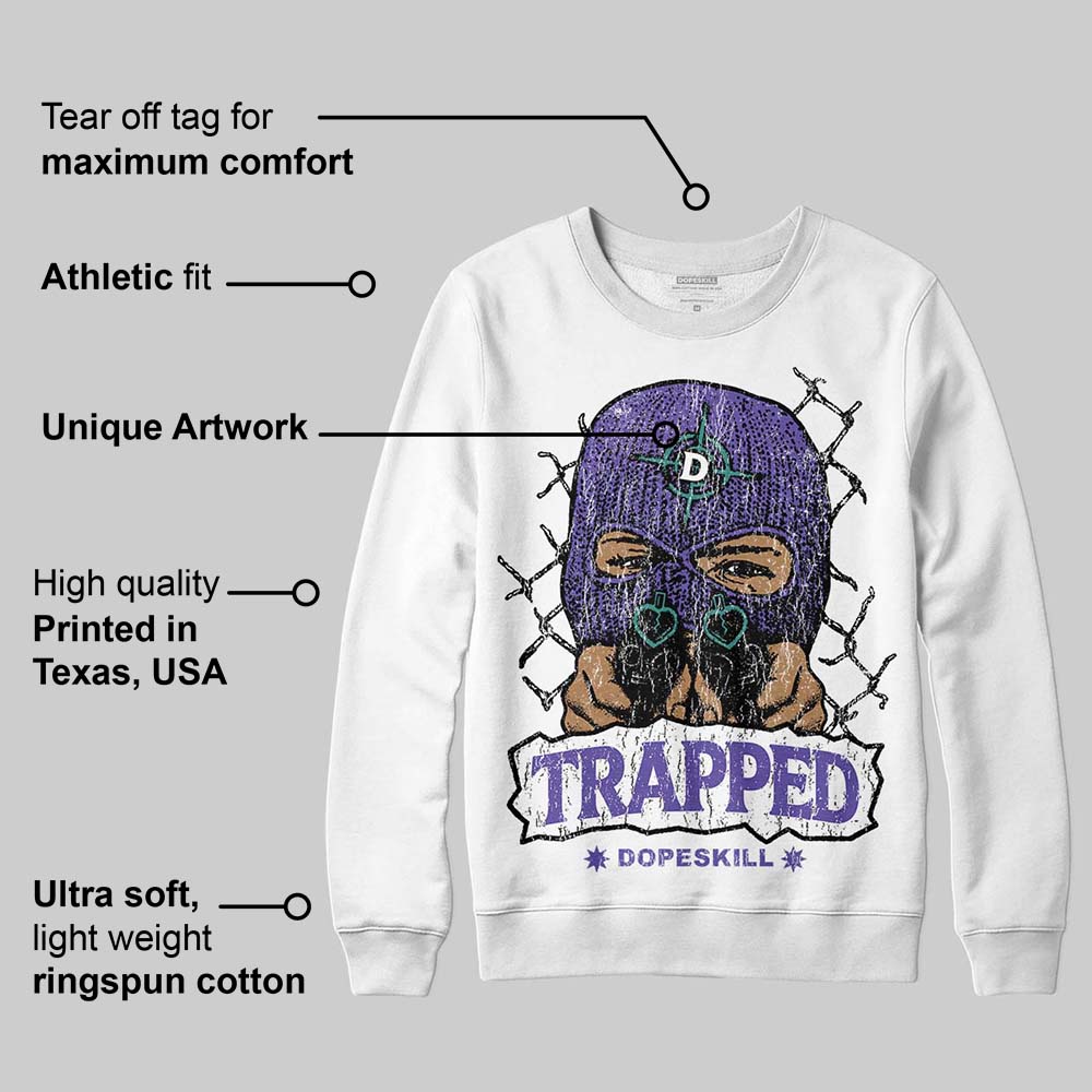Grape 5s superstreetwear Sweatshirt New Trapped Graphic
