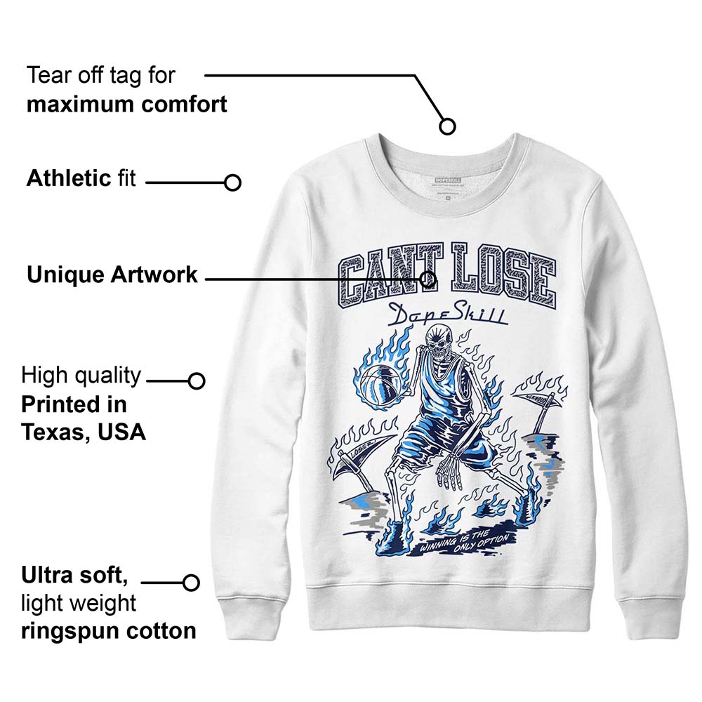 AJ Spizike White Obsidian superstreetwear Sweatshirt Cant Lose Graphic