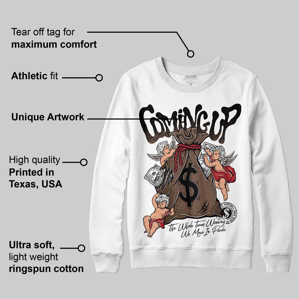 Olive 9s superstreetwear Sweatshirt Money Bag Coming Up Graphic