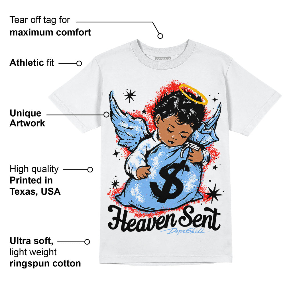 Powder Blue 9s superstreetwear T-Shirt Heaven Sent Graphic