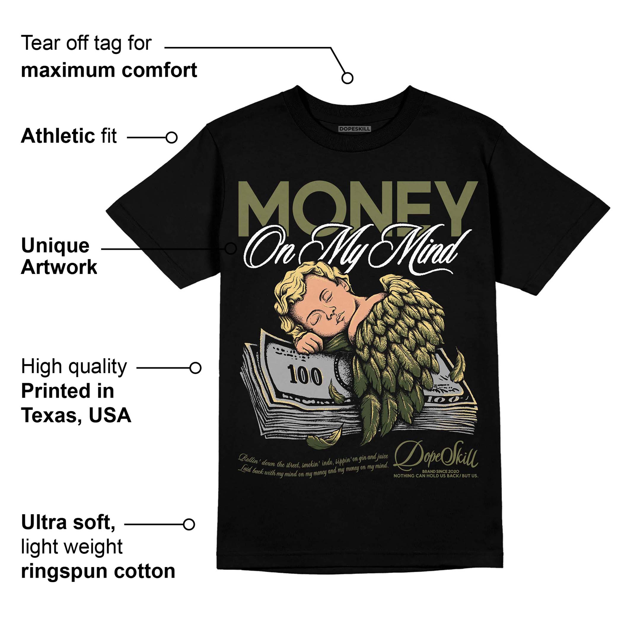 Craft Olive 4s superstreetwear T-Shirt MOMM Graphic