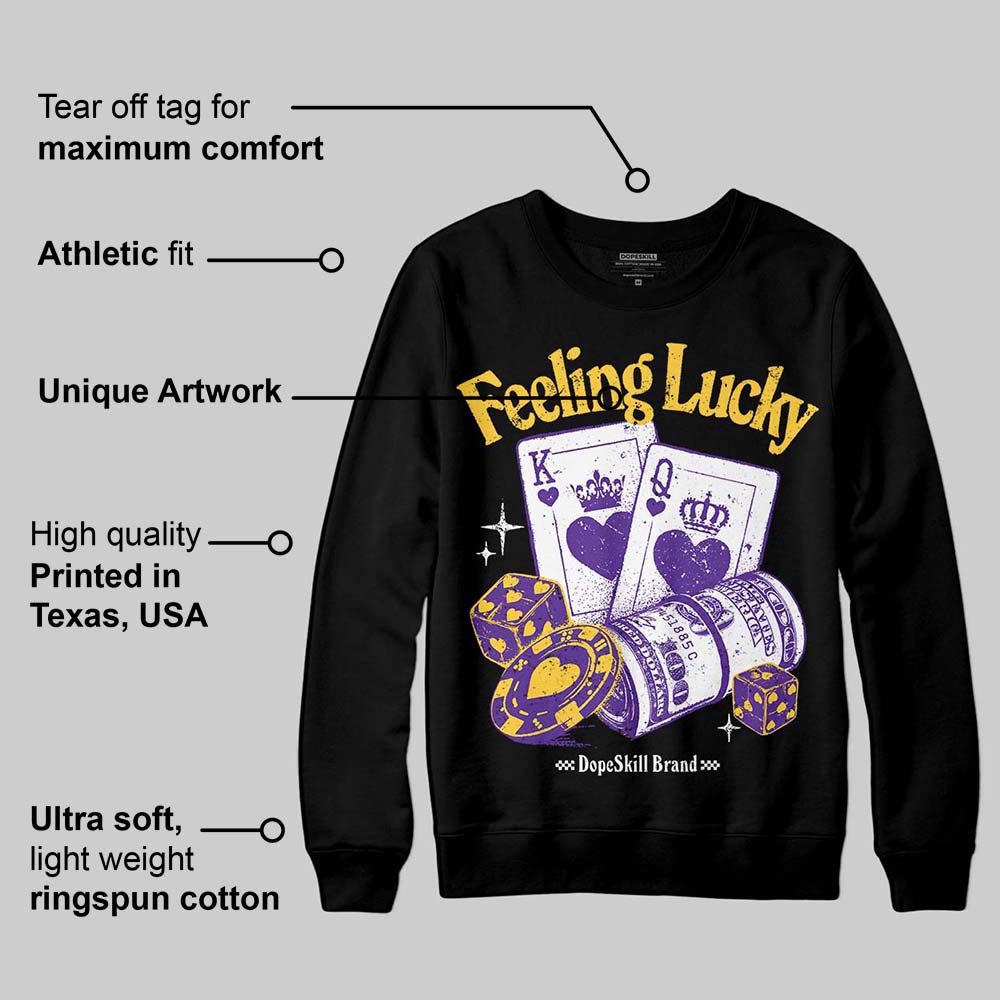 PURPLE Collection superstreetwear Sweatshirt Feeling Lucky Graphic