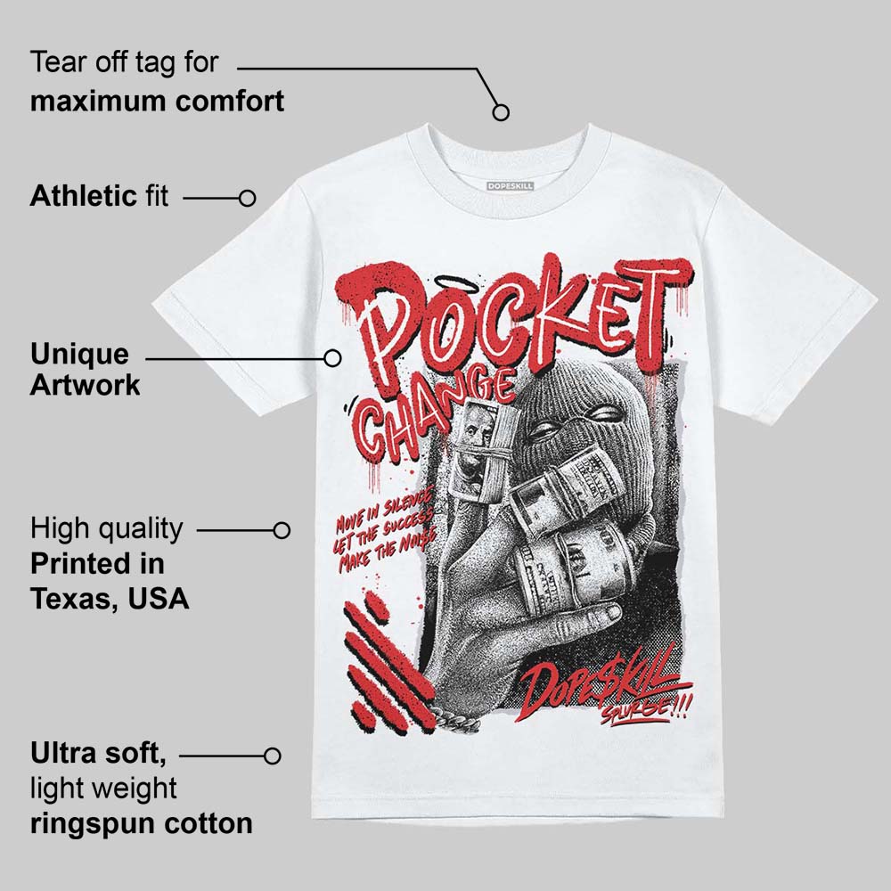 Red Cement 4S superstreetwear T-Shirt Pocket Change Graphic