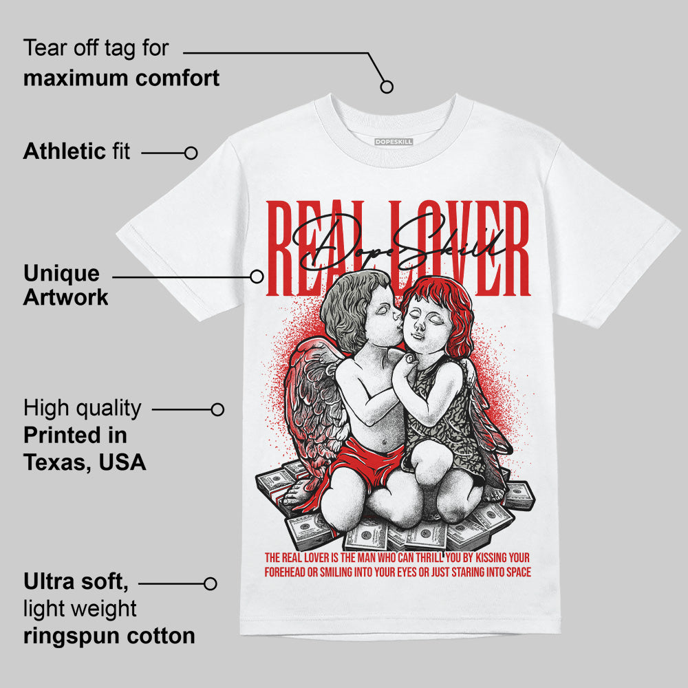 Fire Red 3s superstreetwear T-Shirt Real Lover Graphic