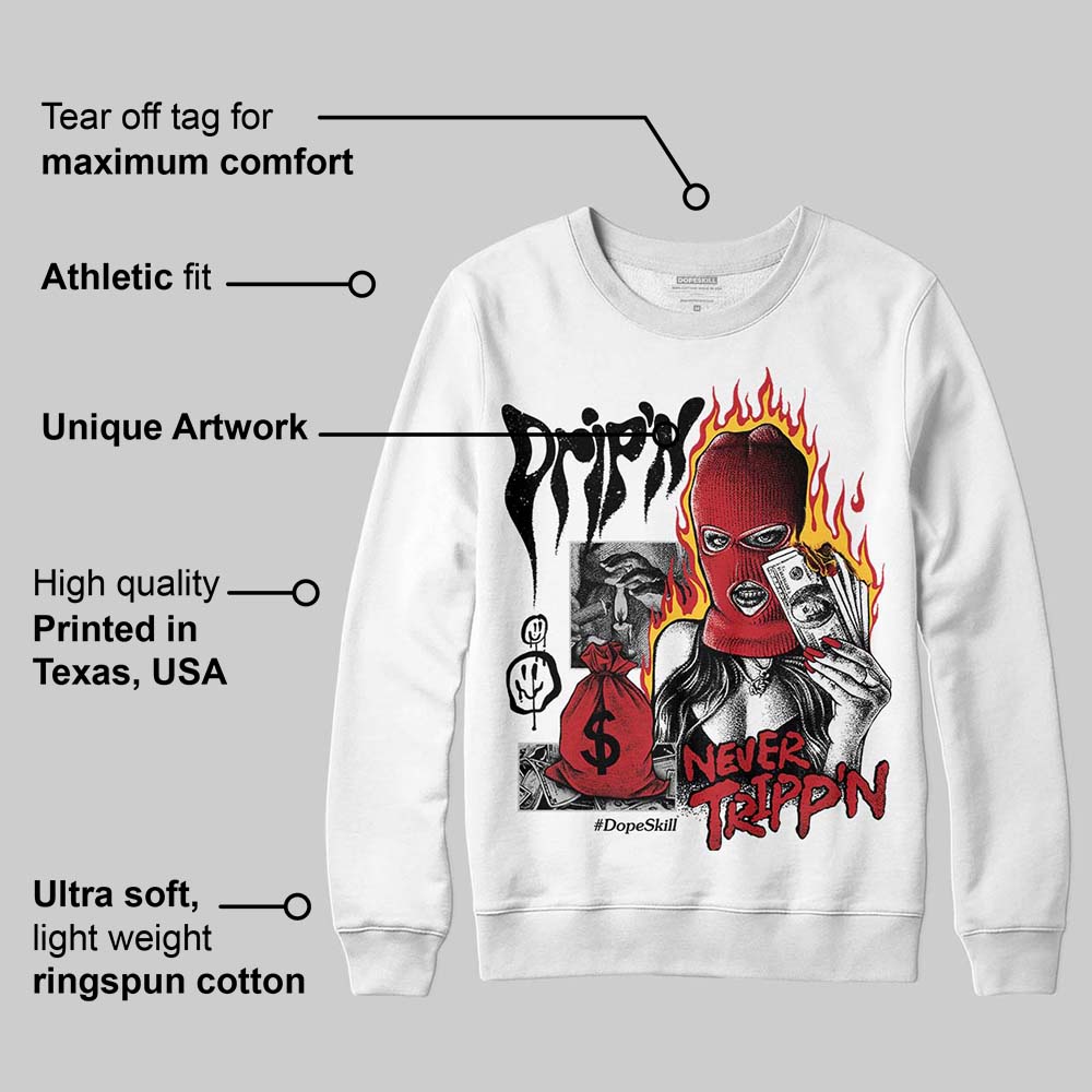 Ferrari 14s superstreetwear Sweatshirt Drip'n Never Tripp'n Graphic