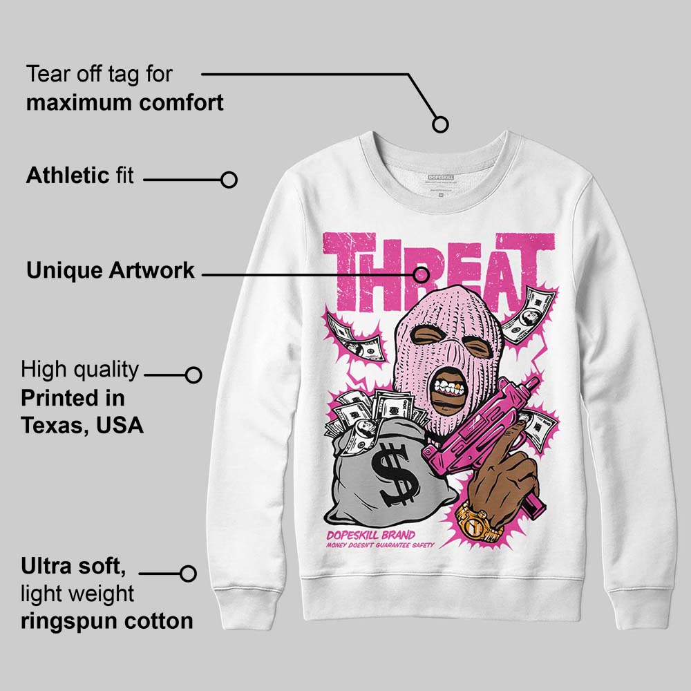 Pink Collection superstreetwear Sweatshirt Under Threat Graphic