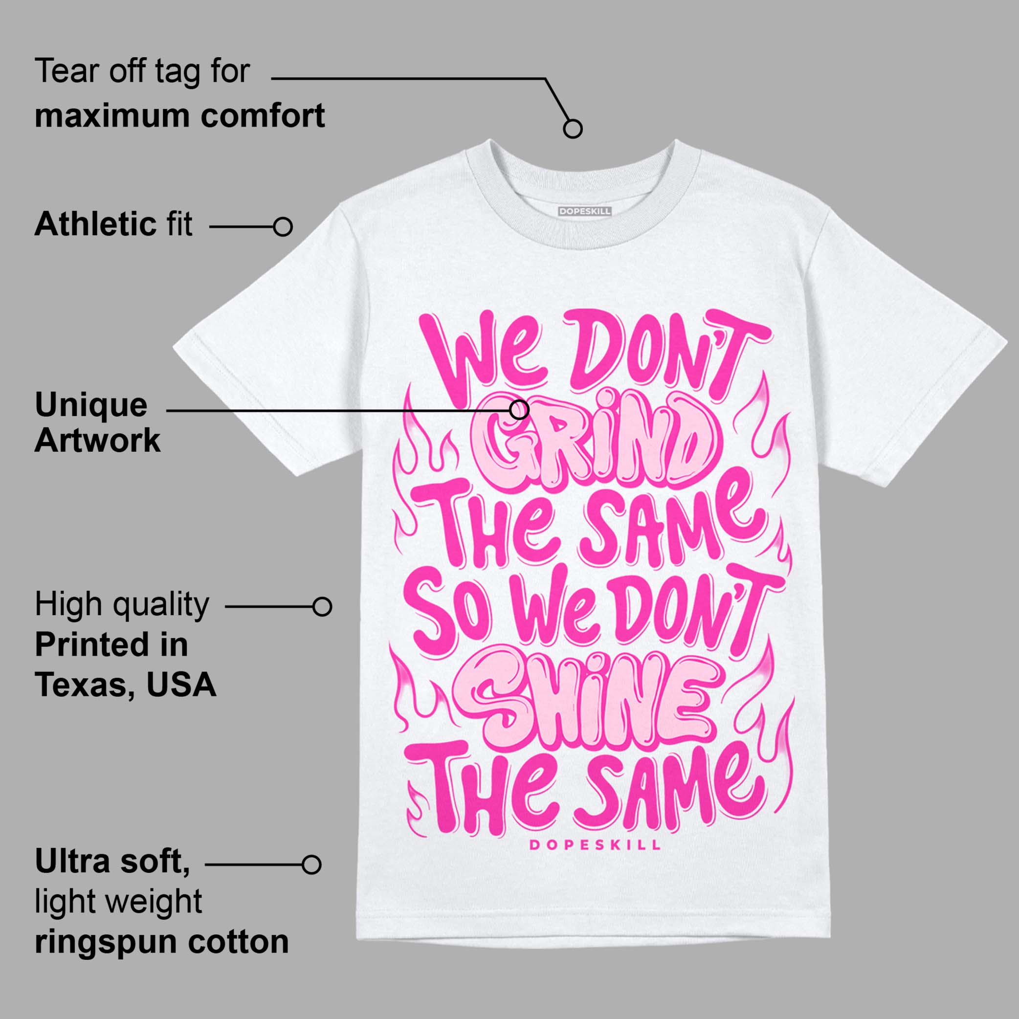 Triple Pink Dunk Low superstreetwear T-Shirt Grind Shine Graphic