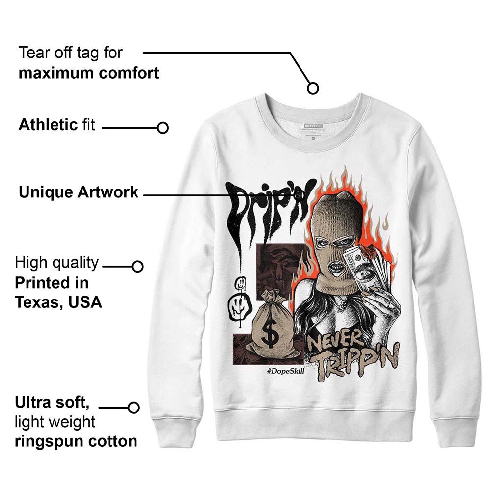 Latte 1s superstreetwear Sweatshirt Drip'n Never Tripp'n Graphic