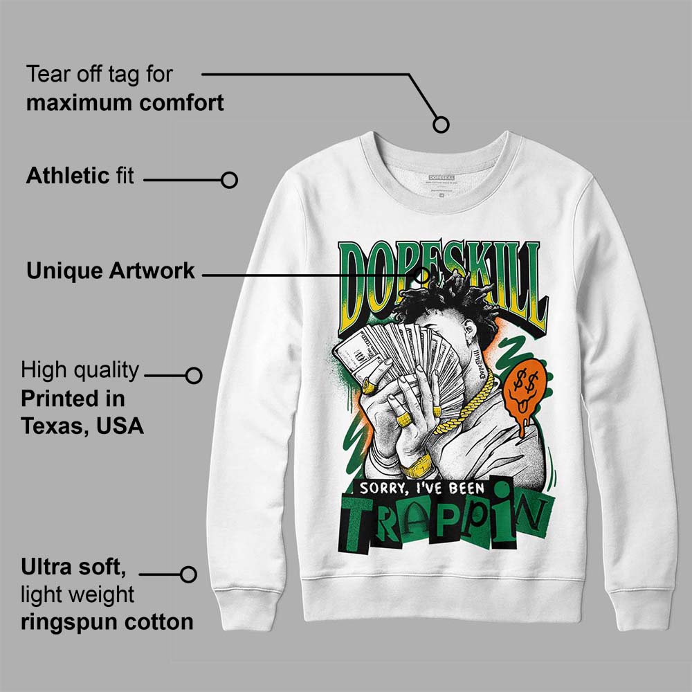 Green Collection superstreetwear Sweatshirt Sorry I've Been Trappin Graphic