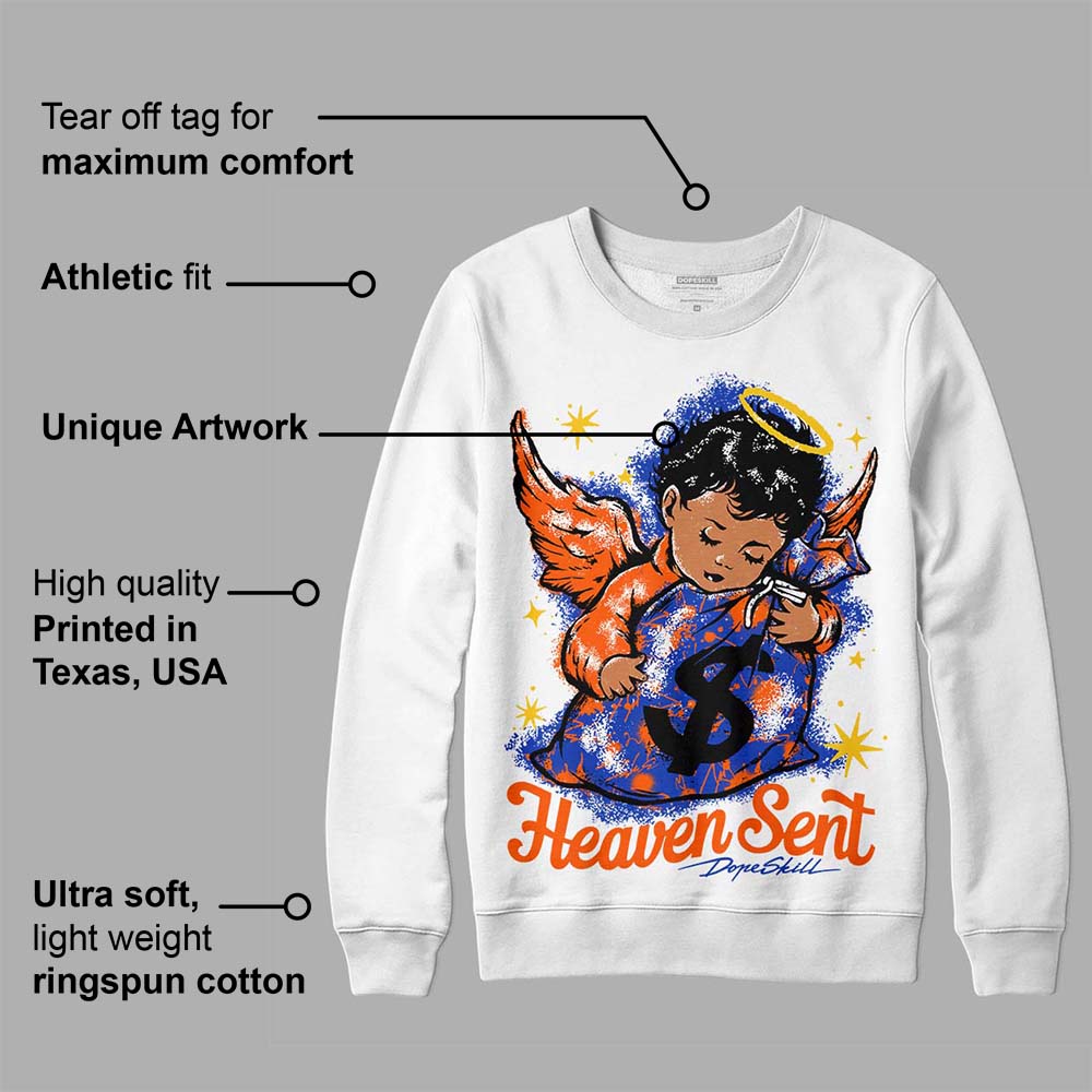 Dunk Futura Orange Blaze superstreetwear Sweatshirt Heaven Sent Graphic