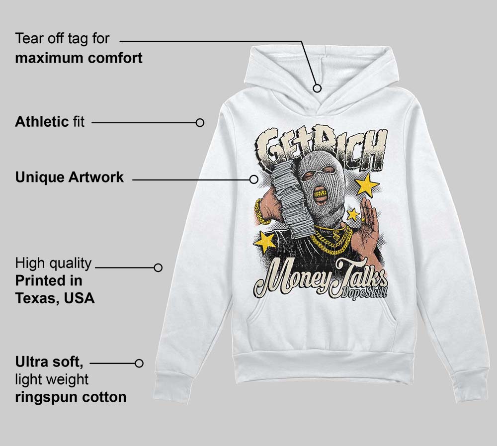 Reverse Metallic 5s superstreetwear Hoodie Sweatshirt Get Rich Graphic