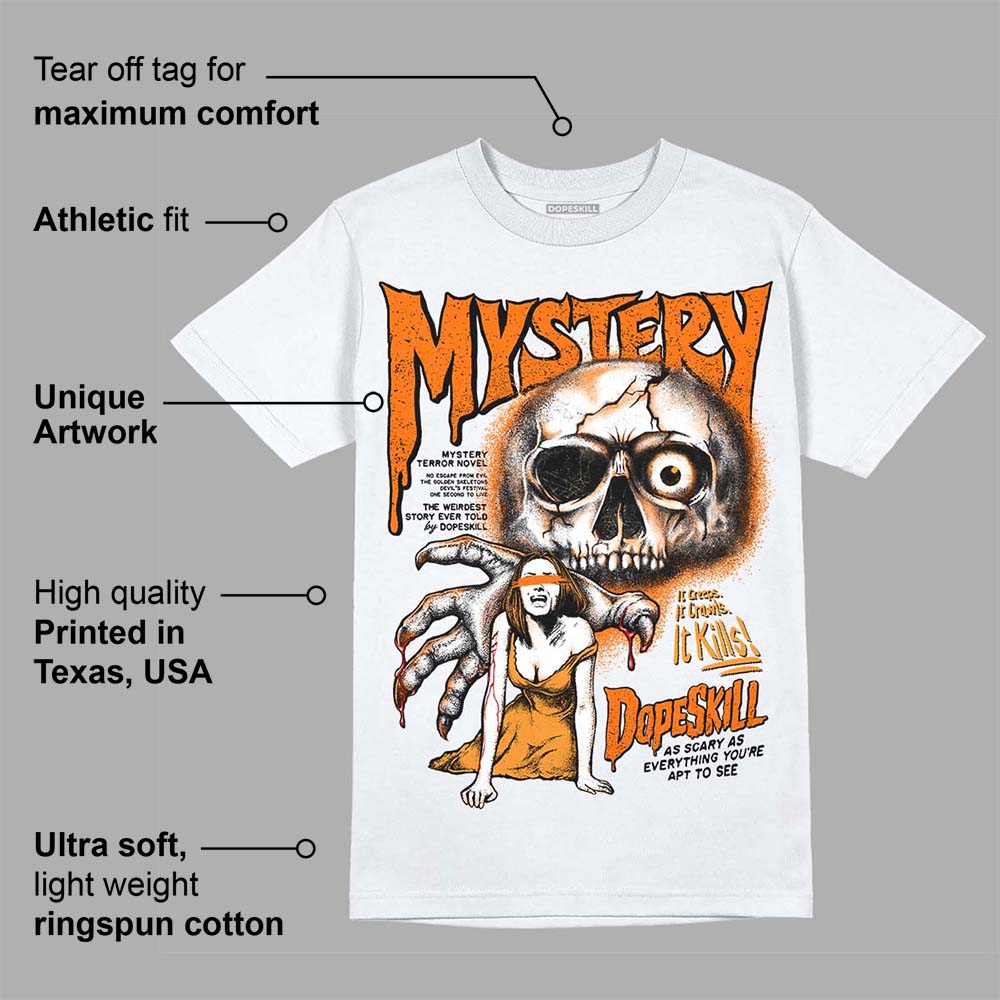 Orange Black White superstreetwear T-Shirt Mystery Ghostly Grasp Graphic