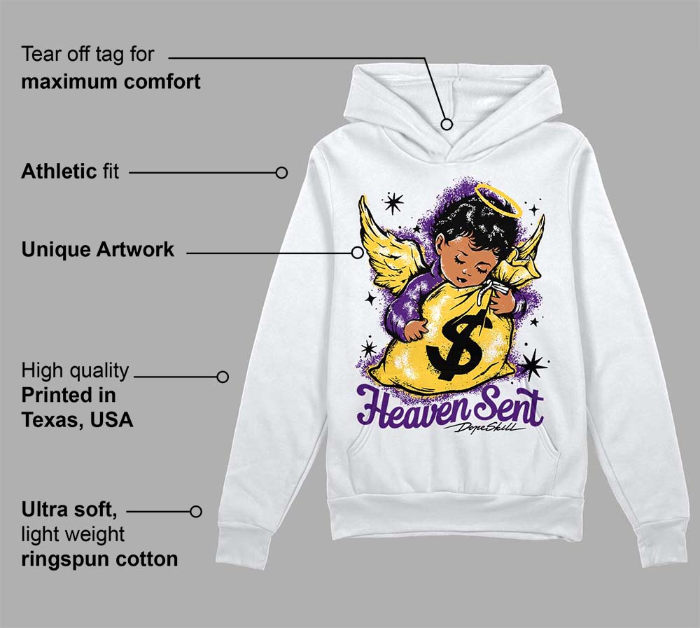 Field Purple 12s superstreetwear Hoodie Sweatshirt Heaven Sent Graphic