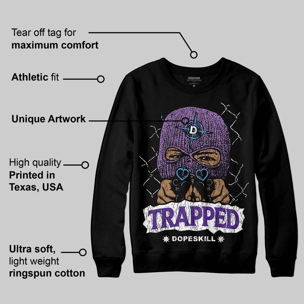 PURPLE Collection superstreetwear Sweatshirt New Trapped Graphic