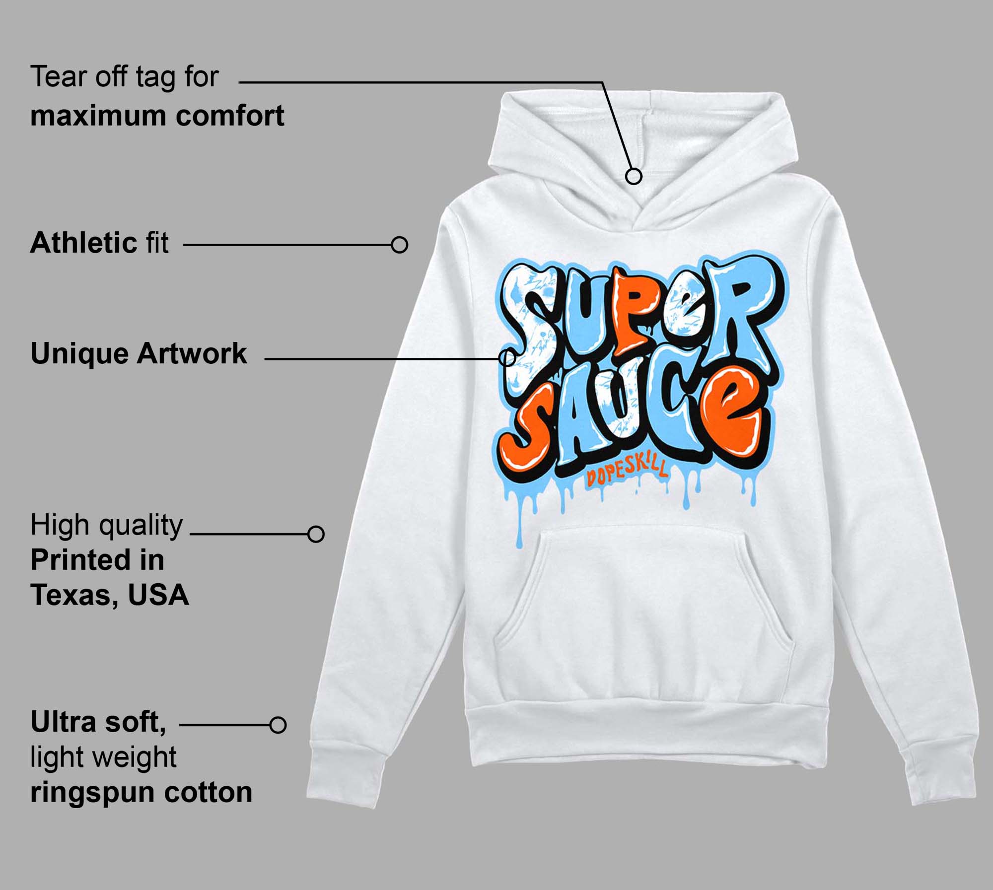 Dunk Low Futura University Blue superstreetwear Hoodie Sweatshirt Super Sauce Graphic