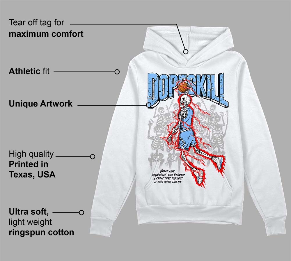 Powder Blue 9s superstreetwear Hoodie Sweatshirt Thunder Dunk Graphic