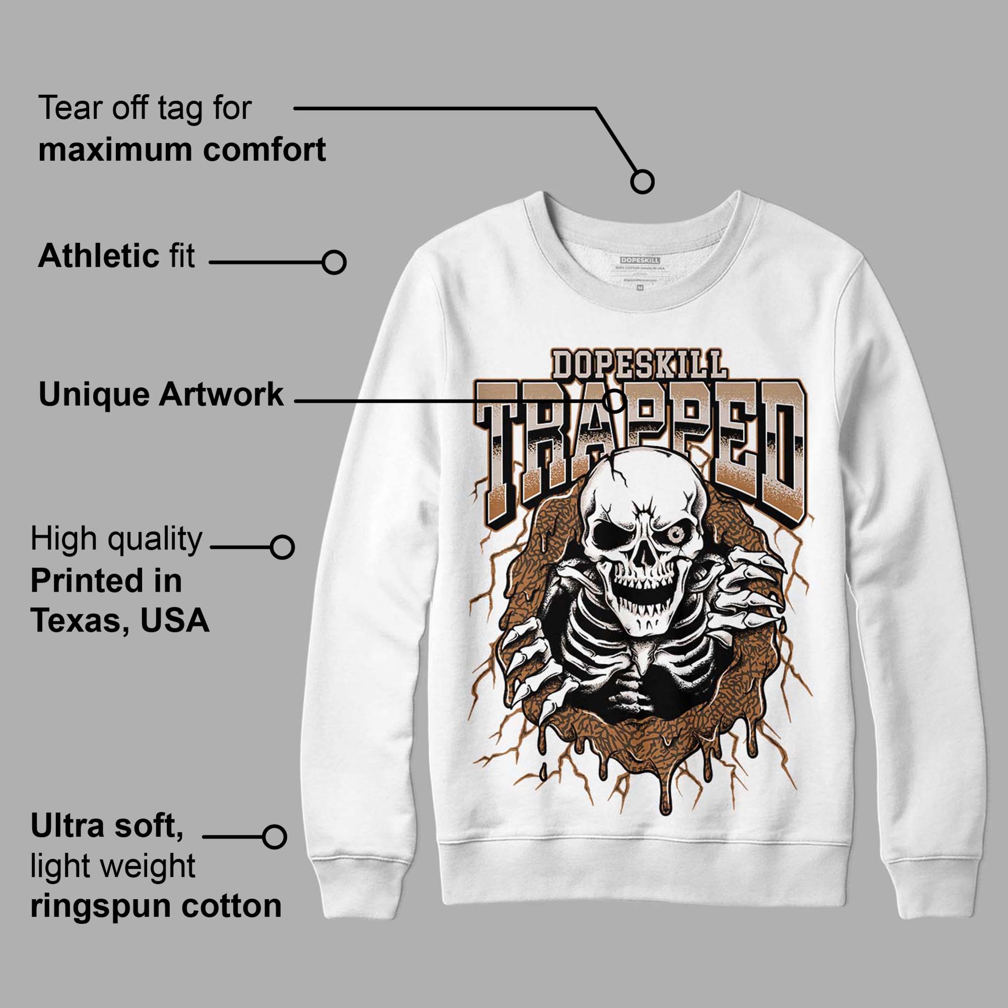 Palomino 3s superstreetwear Sweatshirt Trapped Halloween Graphic