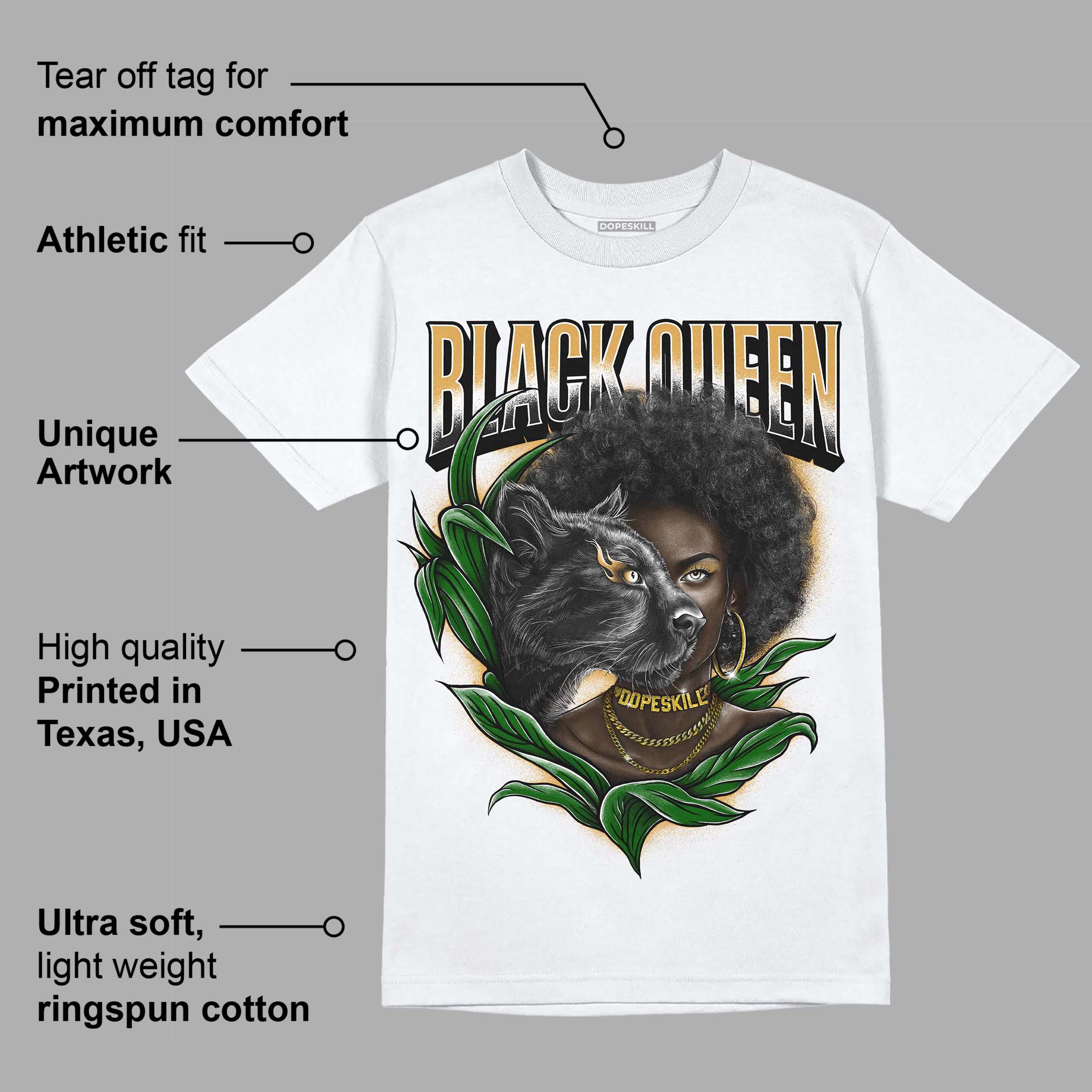 Gratitude 11s superstreetwear T-Shirt New Black Queen Graphic
