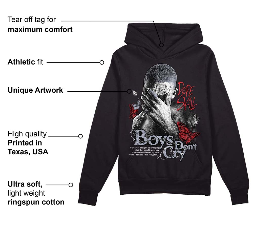 Bred Reimagined 4s superstreetwear Hoodie Sweatshirt Boys Don't Cry Graphic