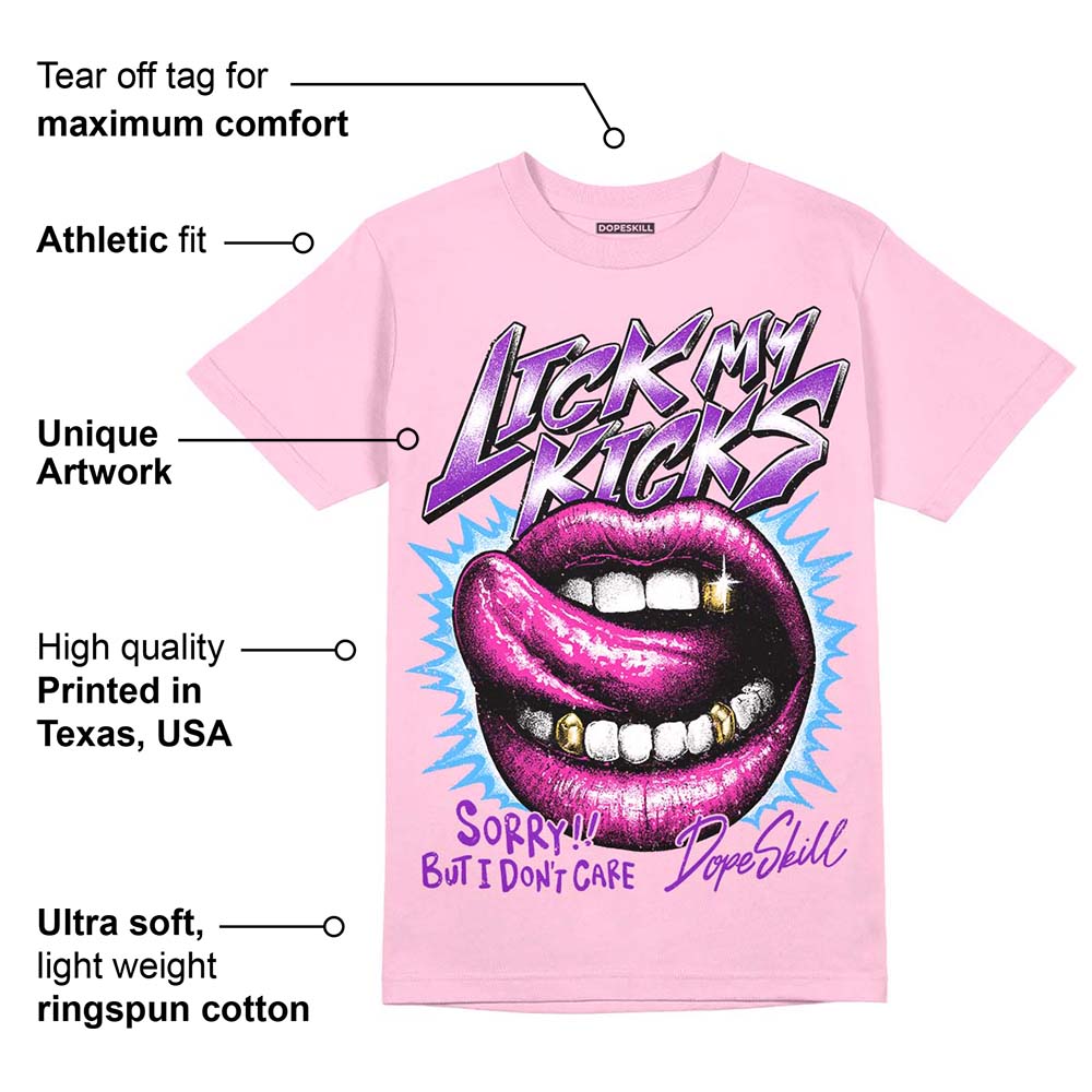 Pink Collection superstreetwear Pink T-shirt Lick My Kicks Graphic