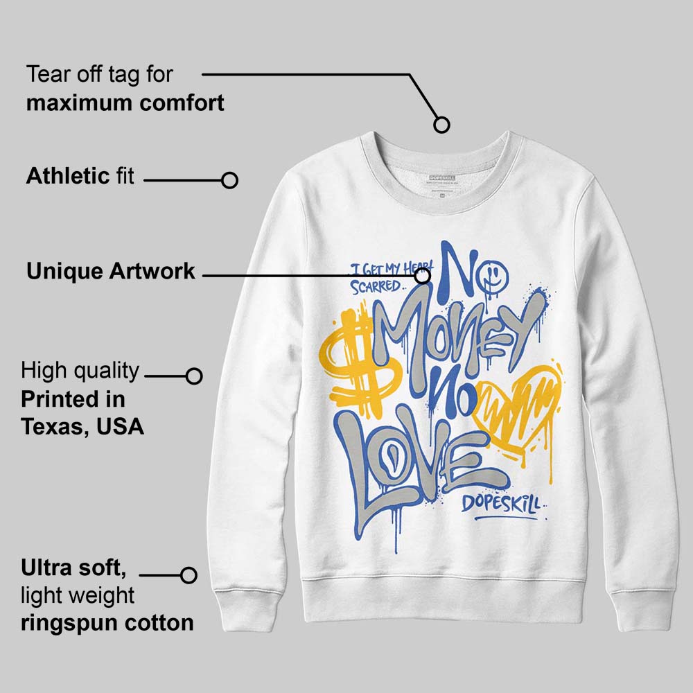 Lucky Shorts 3s superstreetwear Sweatshirt No Money No Love Typo Graphic