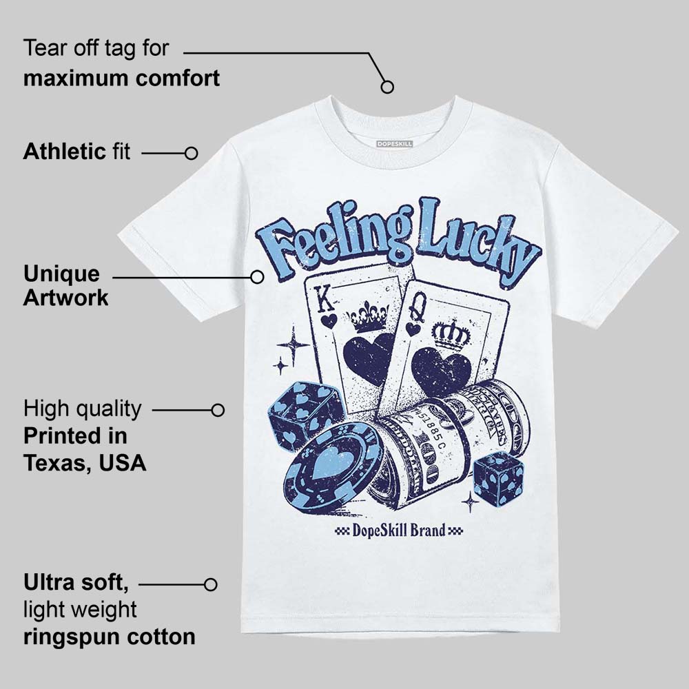 University Blue Collection superstreetwear T-Shirt Feeling Lucky Graphic