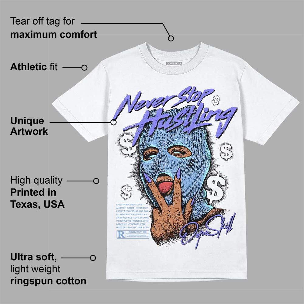 University Blue Collection superstreetwear T-Shirt Never Stop Hustling Graphic