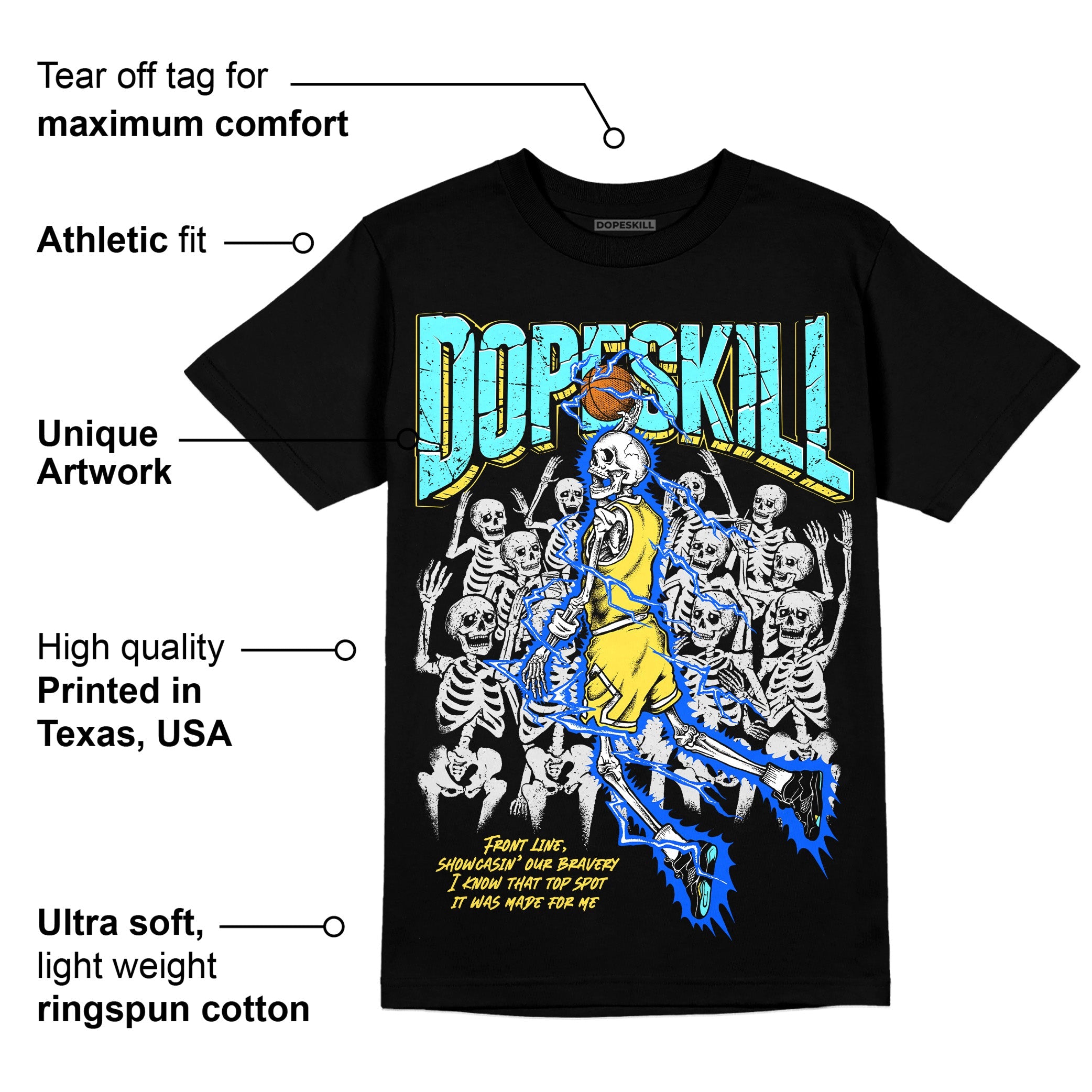Aqua 5s superstreetwear T-Shirt Thunder Dunk Graphic