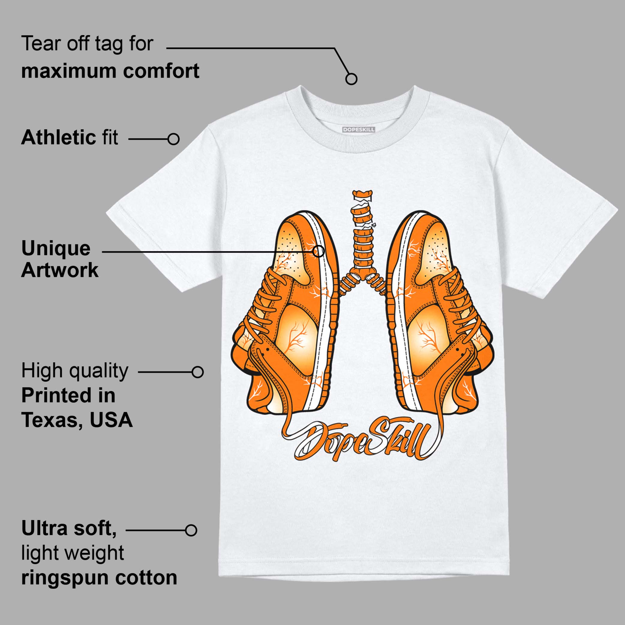 Dunk Low Magma Orange superstreetwear T-Shirt Breathe Graphic