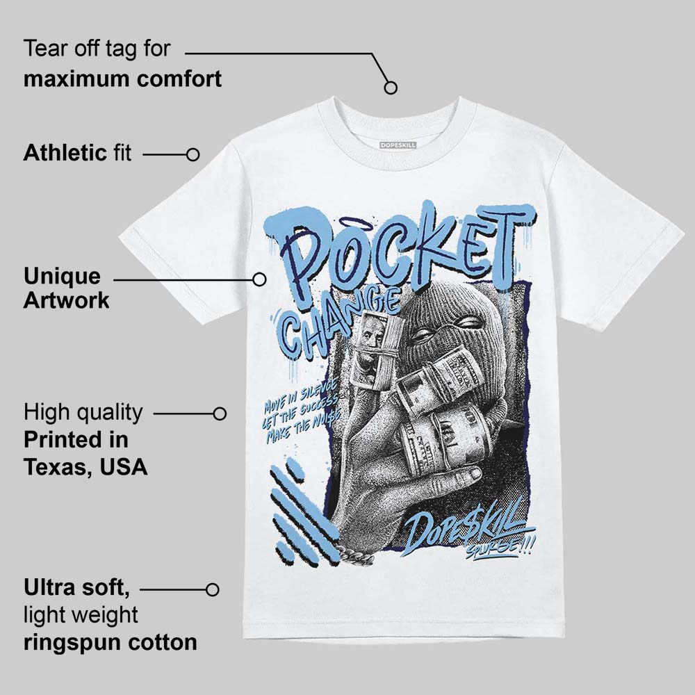 University Blue Collection superstreetwear T-Shirt Pocket Change Graphic